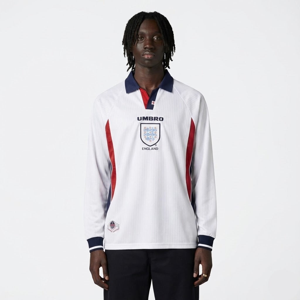Long Sleeve England Retro Jersey 1998/99