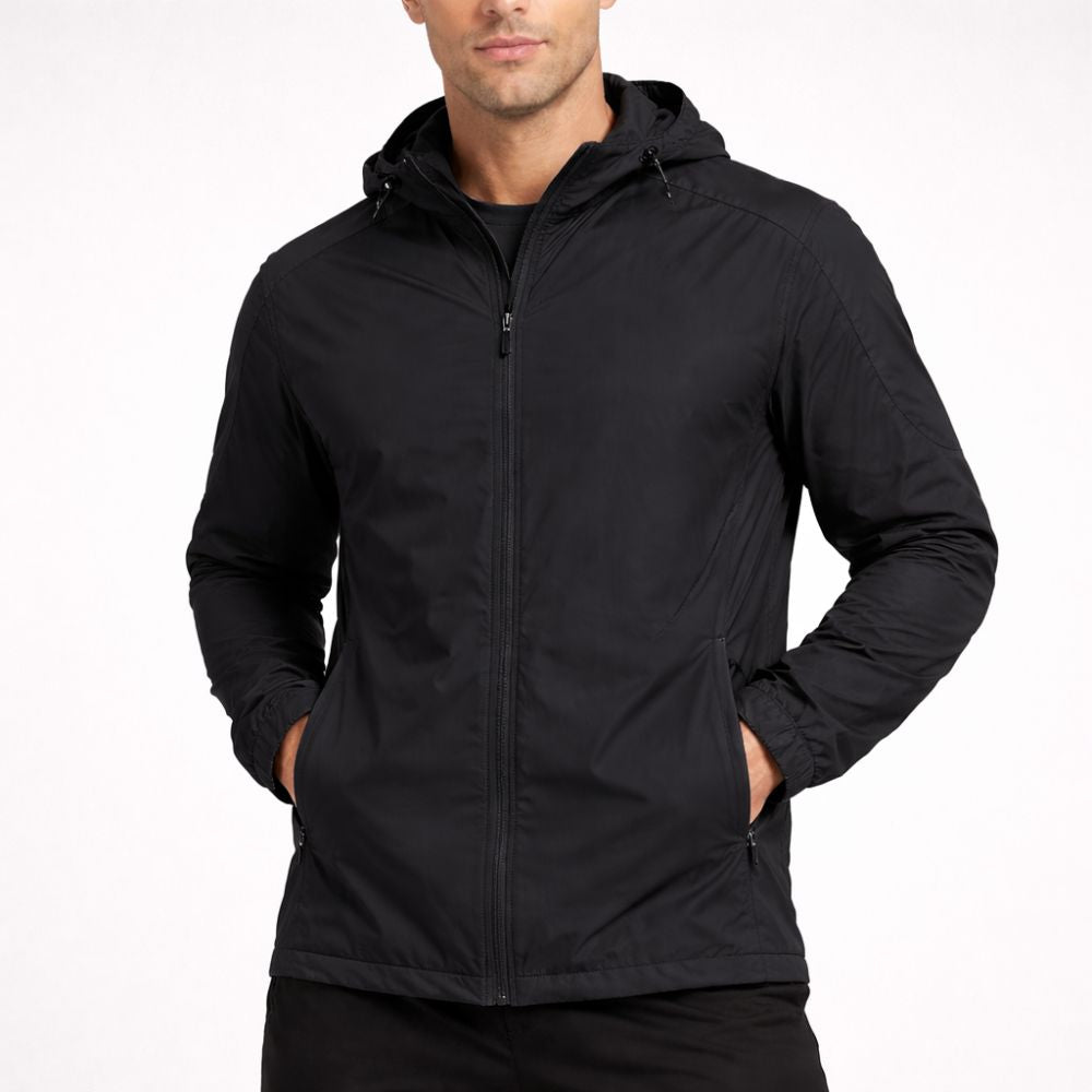 Black Windbreaker Jacket Shadow Core