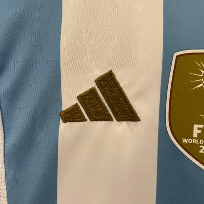 Argentina Home Youth Kit 2024 - Patch Fifa World Champions 2022