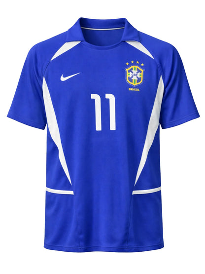 Brazil 2002 II Away Football Shirt Classic- Ronaldinho