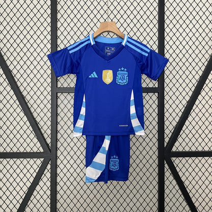 Argentina Away Junior Kit 2024 - Patch Fifa World Champions 2022
