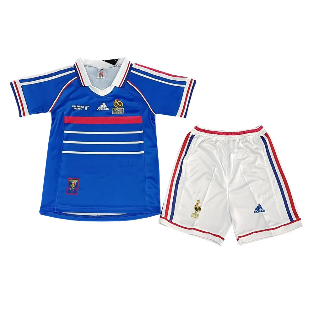 Youth Retro France Home Kit 1998